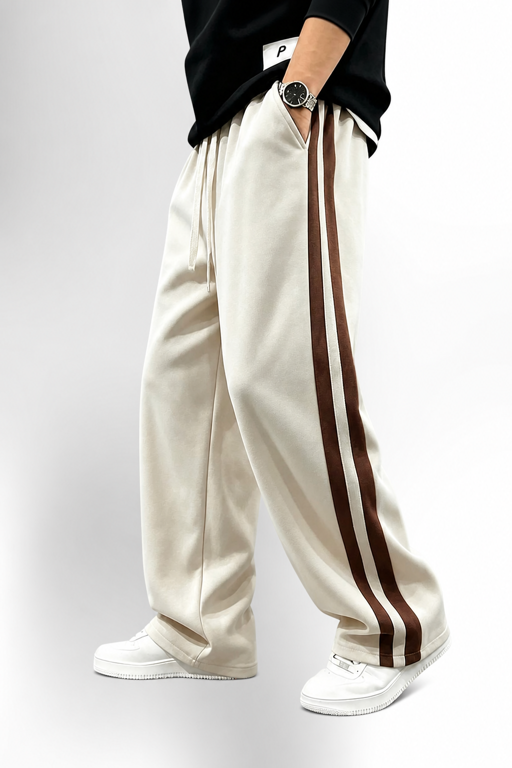 Men's Colorblock Stripe Sweatpants