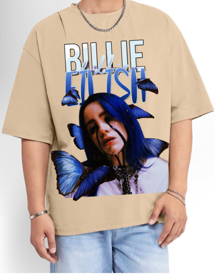 BILLIE ELISH BUTTERFLY OVERSIZED TEE