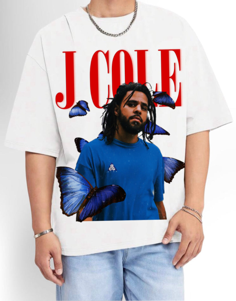 J COLE BUTTERFLY OVERSIZED TEE