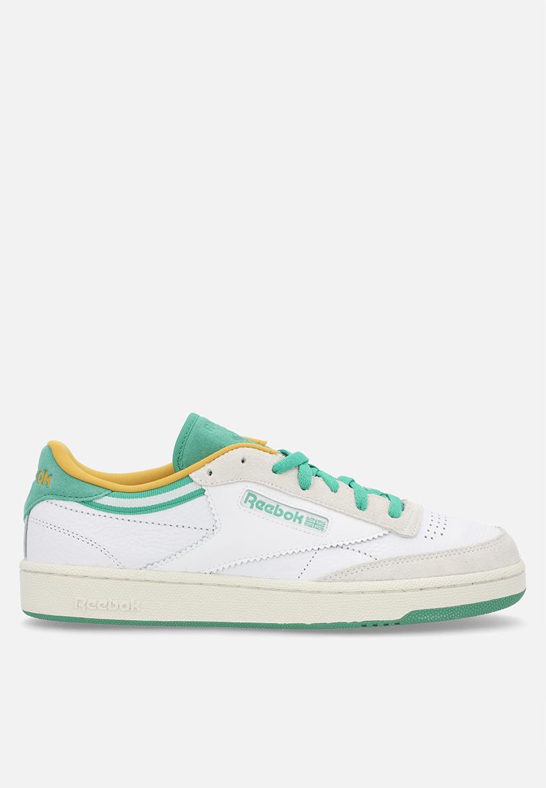 Reebok CLUB C 85 Men's Leather Sneakers White/Upgrade Green/Chalk