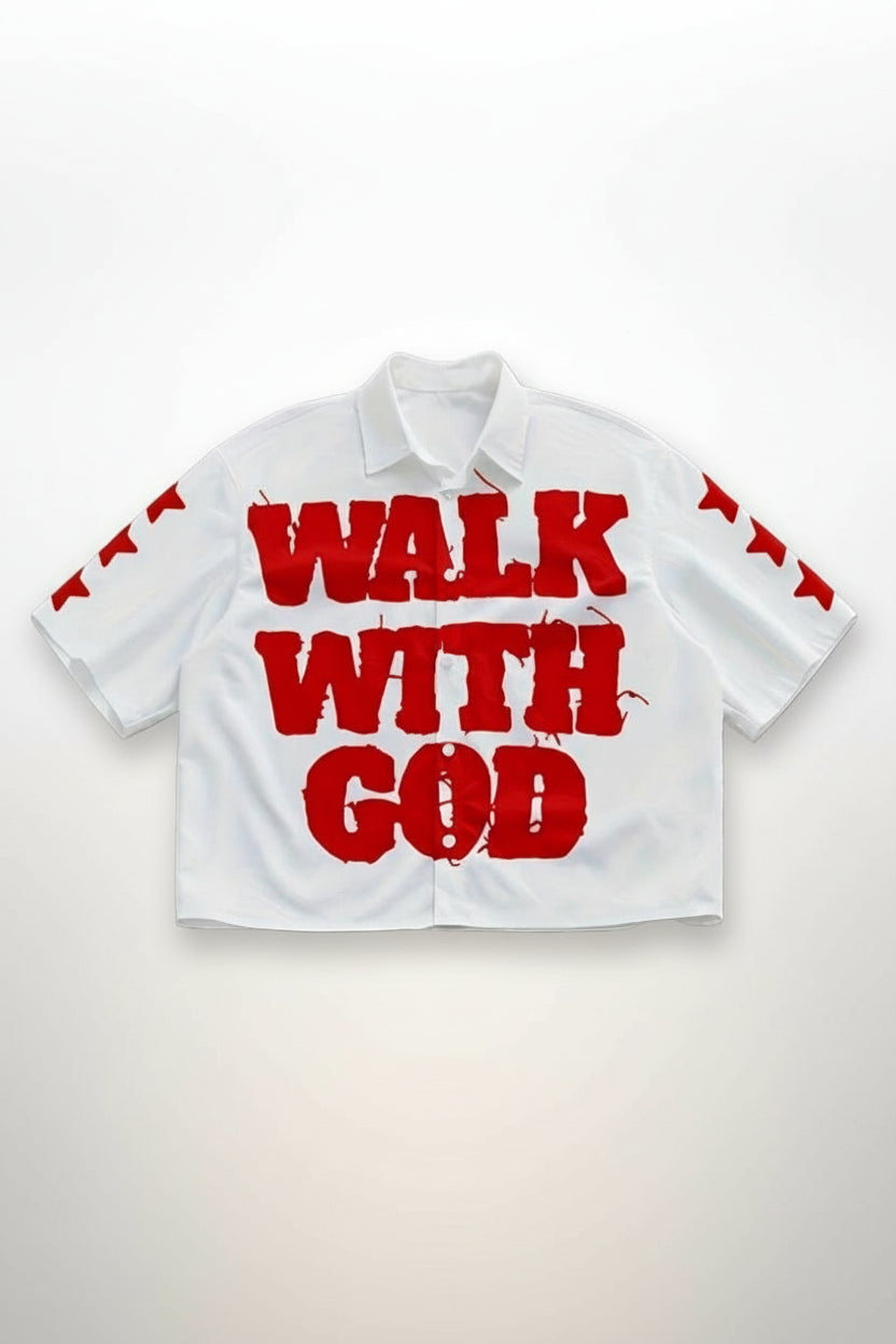 "Walk with God" Men’s Printed Shirt