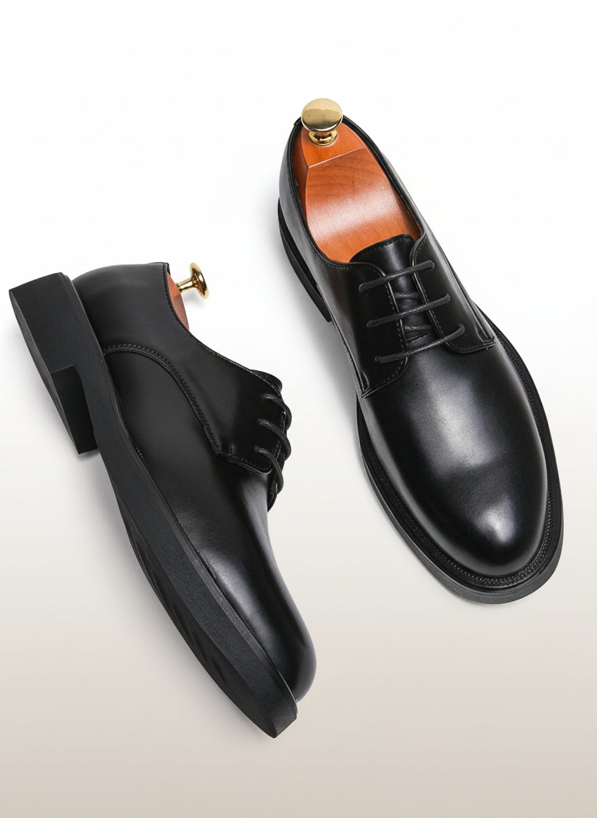 Men's Thick Sole British-Style Derby Shoes