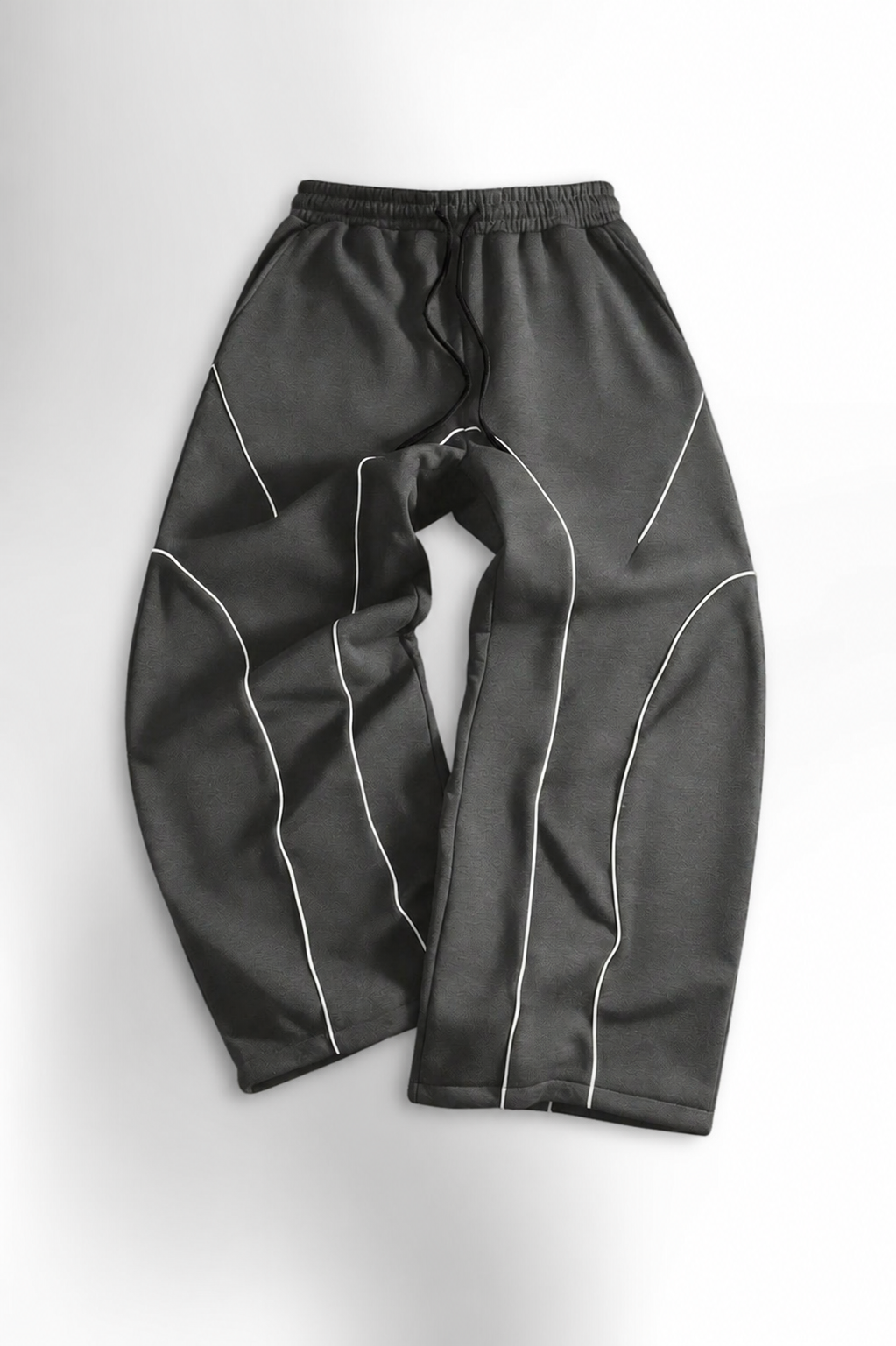 Men's Casual Contrast Trim Drawstring Waist Sweatpants