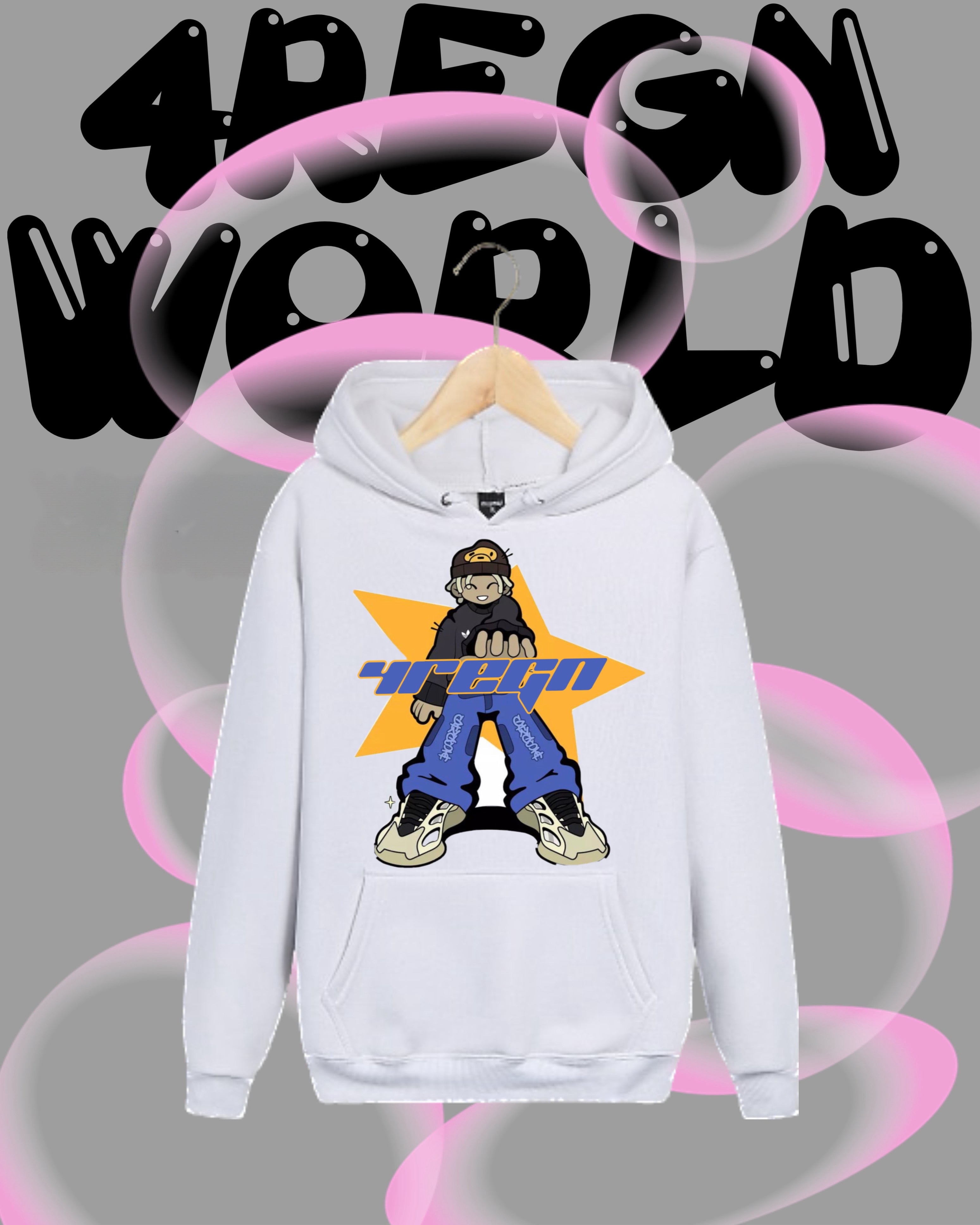 Graphic Hoodie 4regn dexign