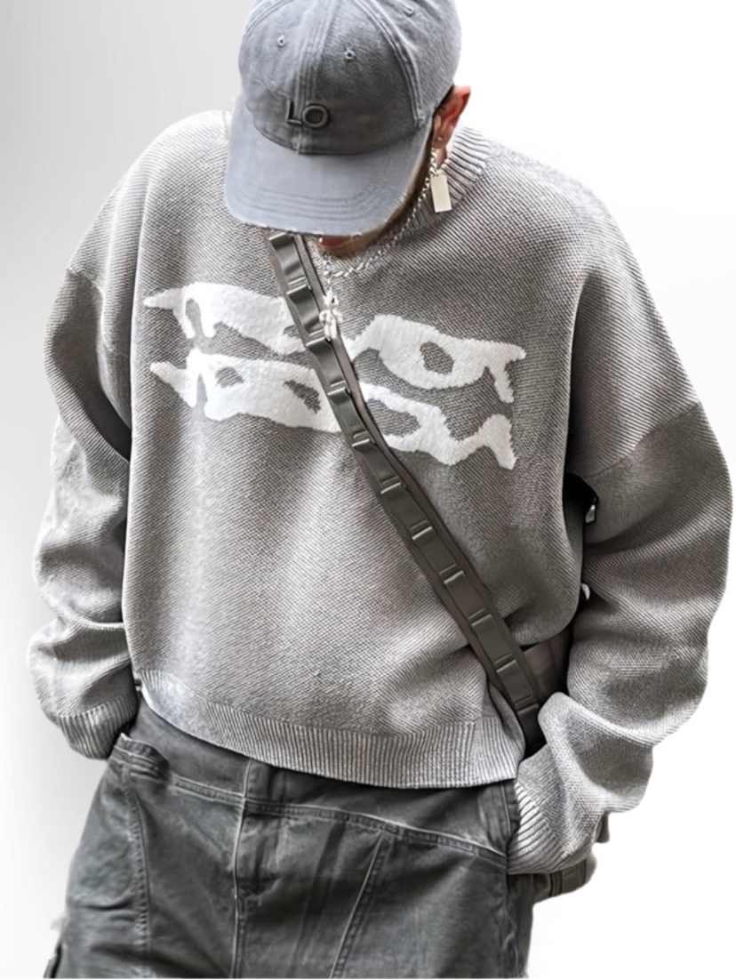 Crew Neck Knitted Sweater